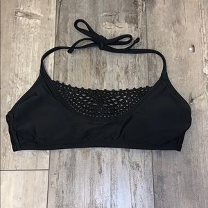Black bathing suit top